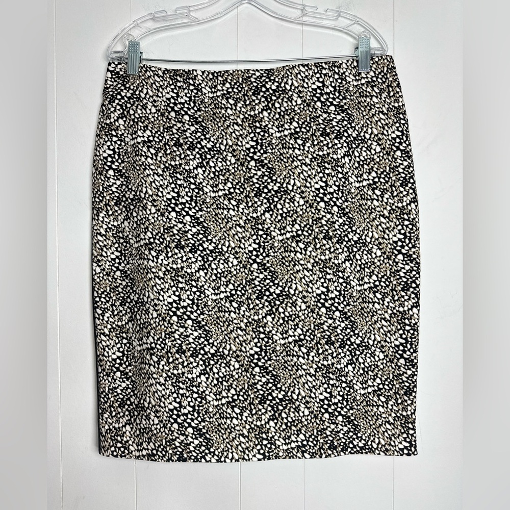 NWT ADRIANNA PAPELL Womens Animal Print Pencil Skirt Size 12 Knee Length